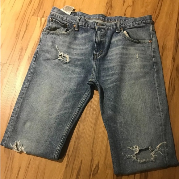 Mens Levi’s distressed Jean 33x34 - Picture 2 of 4
